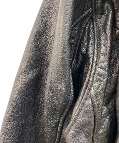 BUZZ RICKSON'S（バズリクソンズ）BUZZ RICKSON'S (バズリクソンズ) G-1 茶芯レザー フライトジャケット ブラック サイズ:42の古着・服飾アイテム