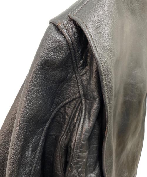 BUZZ RICKSON'S（バズリクソンズ）BUZZ RICKSON'S (バズリクソンズ) G-1 茶芯レザー フライトジャケット ブラック サイズ:42の古着・服飾アイテム