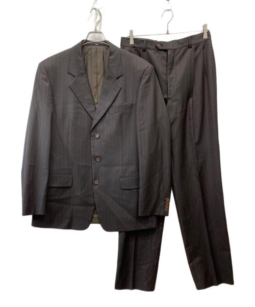 VALENTINO（ヴァレンティノ）VALENTINO (ヴァレンティノ) ウールセットアップスーツ ブラウン サイズ:52の古着・服飾アイテム