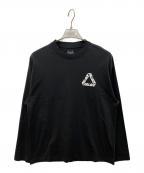 PALACEパレス）の古着「P3 LONGSLEEVE TOP」｜ブラック