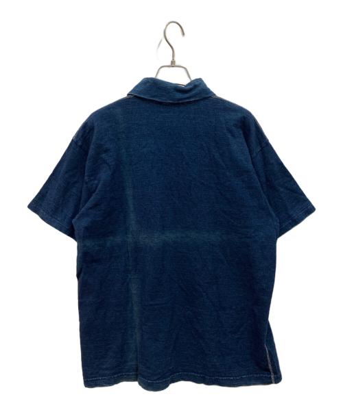 R BY 45rpm（アールバイフォーティファイブアールピーエム）R BY 45rpm (アールバイフォーティファイブアールピーエム) インディゴ染ポロシャツ インディゴ サイズ:Lの古着・服飾アイテム