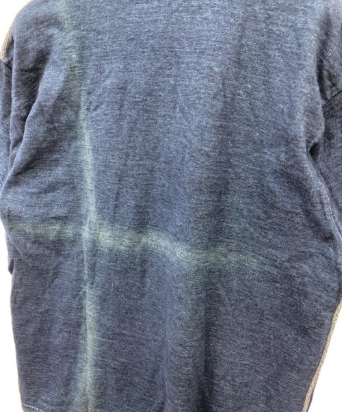 R BY 45rpm（アールバイフォーティファイブアールピーエム）R BY 45rpm (アールバイフォーティファイブアールピーエム) インディゴ染ポロシャツ インディゴ サイズ:Lの古着・服飾アイテム