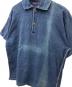 中古・古着 R BY 45rpm (アールバイフォーティファイブアールピーエム) インディゴ染ポロシャツ インディゴ サイズ:L：8000円