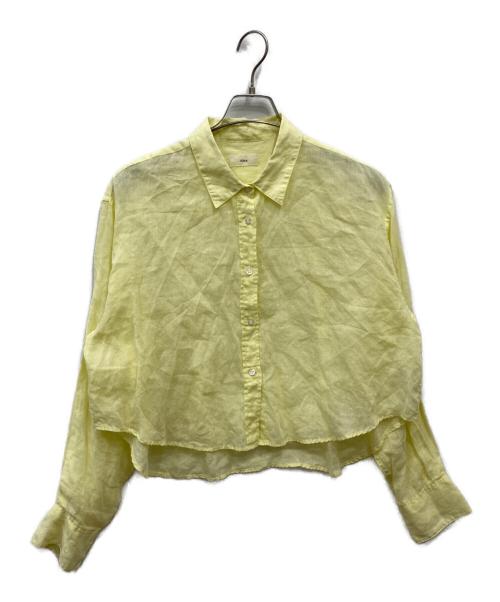 IENA（イエナ）IENA (イエナ) ラミーショートシャツ イエロー サイズ:FREEの古着・服飾アイテム