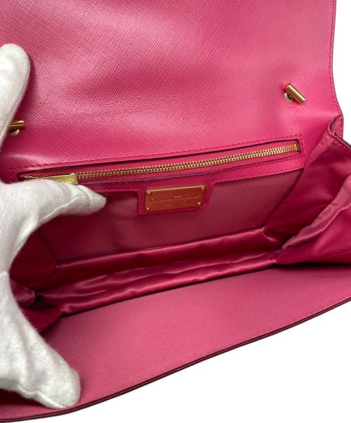 Salvatore Ferragamo（サルヴァトーレ フェラガモ）Salvatore Ferragamo (サルヴァトーレ フェラガモ) チェーンショルダーバッグ ピンクの古着・服飾アイテム