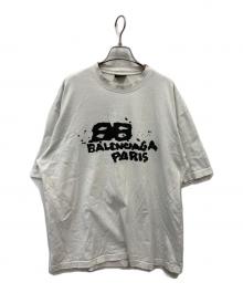 BALENCIAGA（バレンシアガ）の古着「HAND DRAWN BB ICON TEE」｜ホワイト