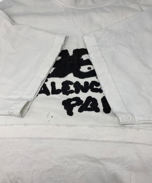 BALENCIAGA（バレンシアガ）BALENCIAGA (バレンシアガ) HAND DRAWN BB ICON TEE ホワイト サイズ:Mの古着・服飾アイテム