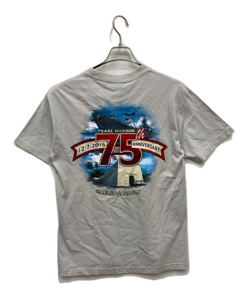 HARLEY-DAVIDSON（ハーレーダビッドソン）HARLEY-DAVIDSON (ハーレーダビッドソン) ALSTYLE APPAREL & ACTIVEWEAR (アレスタイルアパレル＆アクティブウェア) Tシャツ ベージュ サイズ:Mの古着・服飾アイテム