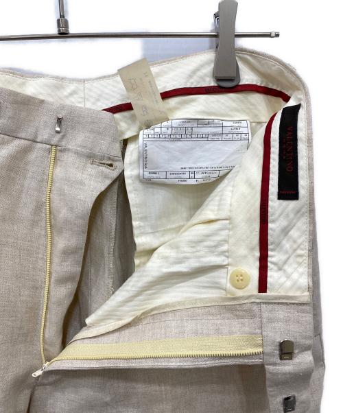VALENTINO（ヴァレンティノ）VALENTINO (ヴァレンティノ) リネンパンツ アイボリー サイズ:52の古着・服飾アイテム
