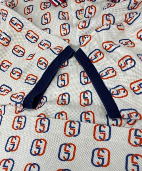 GUCCI（グッチ）GUCCI (グッチ) GG Logo Polo shirt ベージュ サイズ:Sの古着・服飾アイテム