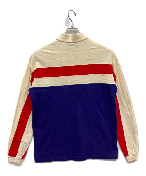 GUCCI（グッチ）GUCCI (グッチ) GG Star Polo Shirt ベージュ×ネイビー×レッド サイズ:XSの古着・服飾アイテム