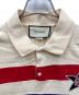 中古・古着 GUCCI (グッチ) GG Star Polo Shirt ベージュ×ネイビー×レッド サイズ:XS：15000円