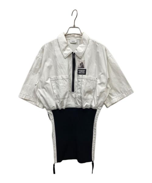 BURBERRY（バーバリー）BURBERRY (バーバリー) ドッキングミニワンピ ホワイト サイズ:48の古着・服飾アイテム