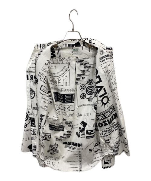 KENZO（ケンゾー）KENZO (ケンゾー) 総柄シャツ ホワイト サイズ:Mの古着・服飾アイテム