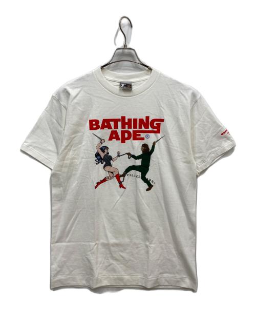 A BATHING APE（アベイシングエイプ）A BATHING APE (アベイシングエイプ) Authorized felicitee ホワイト サイズ:Lの古着・服飾アイテム