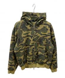 ULTRALIGHT LONDON（ウルトラライト ロンドン）の古着「ダブルジップパーカー」｜カーキ