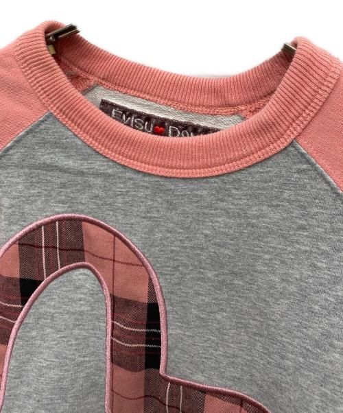 EVISU DONNA（エヴィスドンナ）EVISU DONNA (エヴィスドンナ) リンガースウェット ピンク サイズ:Mの古着・服飾アイテム
