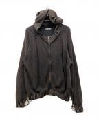 flagstuffフラグスタフ）の古着「CPG KNIT DYE JACKET」｜ブラウン