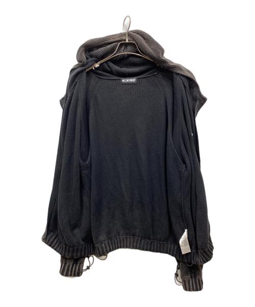 flagstuff（フラグスタフ）flagstuff (フラグスタフ) CPG KNIT DYE JACKET ブラウン サイズ:Mの古着・服飾アイテム