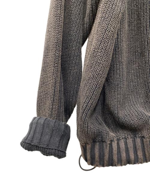 flagstuff（フラグスタフ）flagstuff (フラグスタフ) CPG KNIT DYE JACKET ブラウン サイズ:Mの古着・服飾アイテム