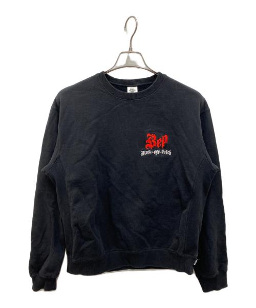 THE BLACK EYE PATCH（ブラックアイパッチ）THE BLACK EYE PATCH (ブラックアイパッチ) THUG'S HARMONY CREW SWEAT ブラック サイズ:Sの古着・服飾アイテム