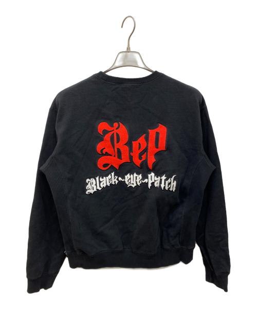 THE BLACK EYE PATCH（ブラックアイパッチ）THE BLACK EYE PATCH (ブラックアイパッチ) THUG'S HARMONY CREW SWEAT ブラック サイズ:Sの古着・服飾アイテム