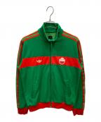 adidasアディダス）の古着「90s モロッコ代表トラックジャケット」｜グリーン×レッド