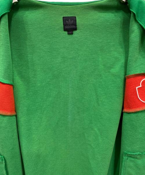 adidas（アディダス）adidas (アディダス) 90s モロッコ代表トラックジャケット グリーン×レッド サイズ:Ｌの古着・服飾アイテム