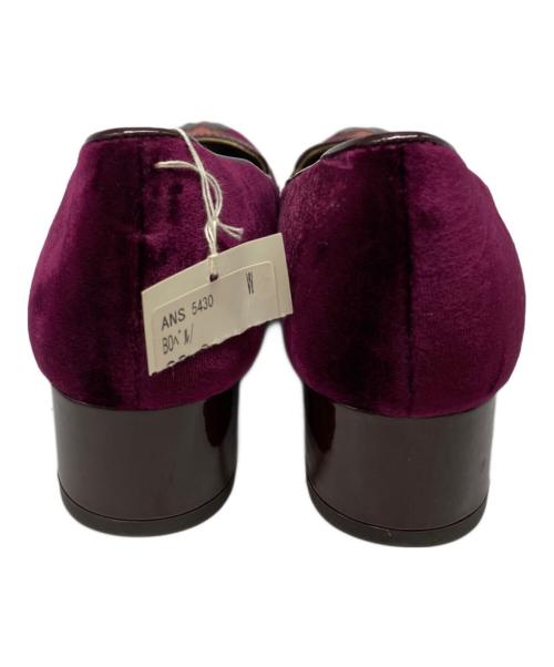 ANNA SUI（アナスイ）ANNA SUI (アナスイ) ベロアパンプス パープル サイズ:3 未使用品の古着・服飾アイテム