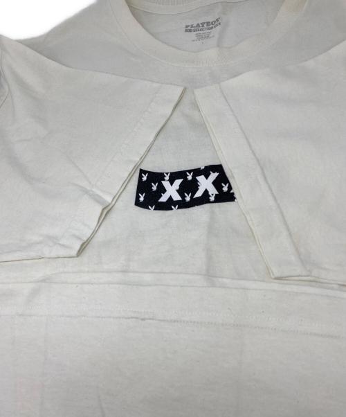PLAY BOY（プレイボーイ）PLAY BOY (プレイボーイ) GOD SELECTION XXX (ゴッド セレクション トリプルエックス) Tシャツ ホワイト サイズ:Lの古着・服飾アイテム