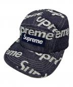 SUPREMEシュプリーム）の古着「25AW Jacquard Logos Denim Camp Cap」｜インディゴ