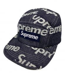 SUPREME（シュプリーム）の古着「25AW Jacquard Logos Denim Camp Cap」｜インディゴ