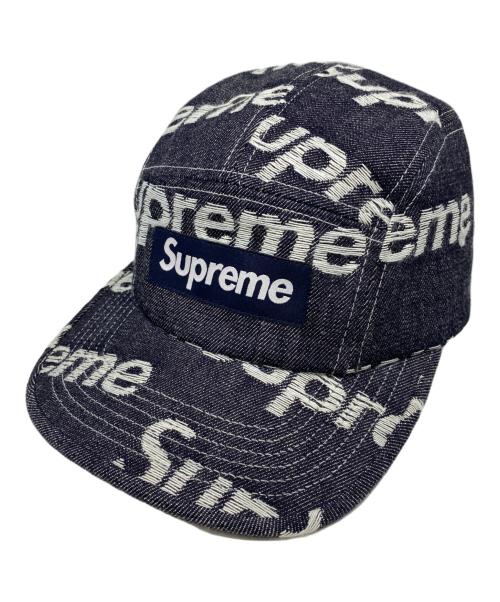 SUPREME（シュプリーム）Supreme (シュプリーム) 25AW Jacquard Logos Denim Camp Cap インディゴの古着・服飾アイテム