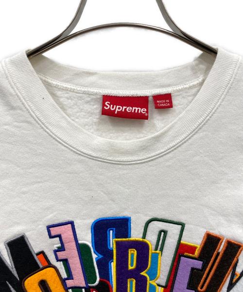 SUPREME（シュプリーム）Supreme (シュプリーム) 21SS Stacked Crewneck ホワイト サイズ:Mの古着・服飾アイテム