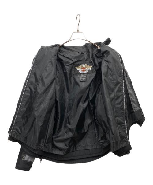 HARLEY-DAVIDSON（ハーレーダビッドソン）HARLEY-DAVIDSON (ハーレーダビッドソン) ライディングジャケット ブラック サイズ:XLの古着・服飾アイテム