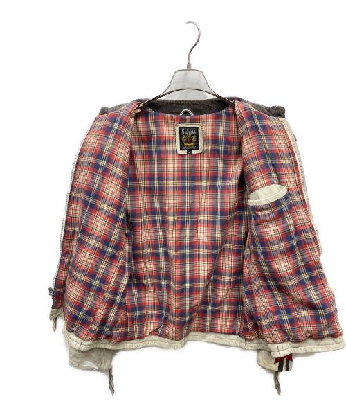 Schott（ショット）Schott (ショット) スターワッペンライダースジャケット グレー サイズ:Mの古着・服飾アイテム