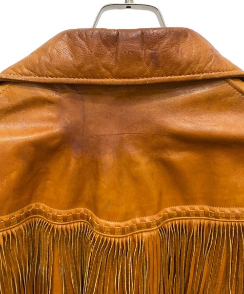 RANCHER by Schott（ランチャー バイ ショット）RANCHER by Schott (ランチャー バイ ショット) フリンジジャケット ブラウン サイズ:40の古着・服飾アイテム