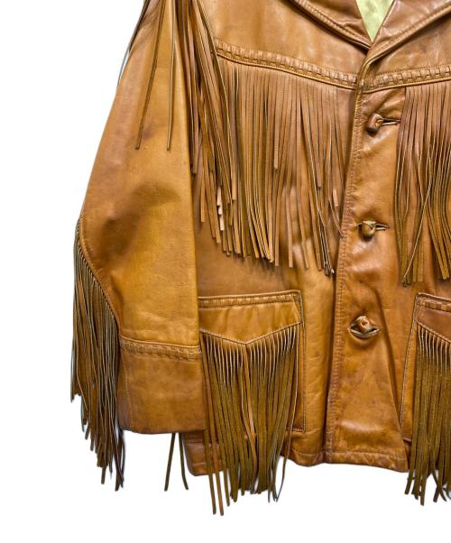 RANCHER by Schott（ランチャー バイ ショット）RANCHER by Schott (ランチャー バイ ショット) フリンジジャケット ブラウン サイズ:40の古着・服飾アイテム
