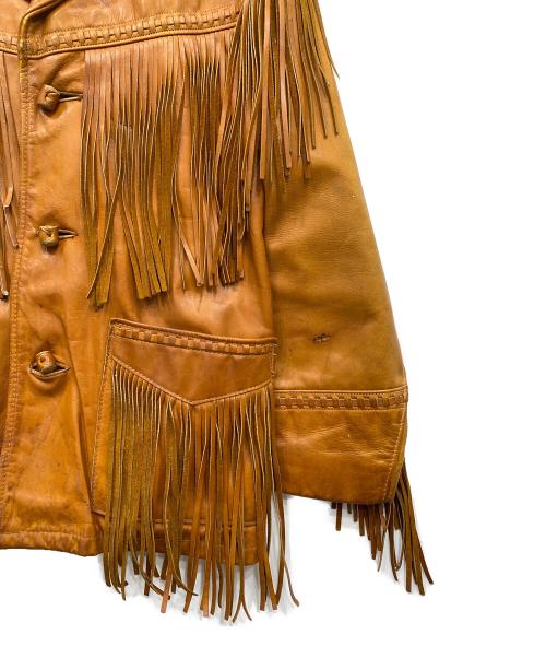 RANCHER by Schott（ランチャー バイ ショット）RANCHER by Schott (ランチャー バイ ショット) フリンジジャケット ブラウン サイズ:40の古着・服飾アイテム