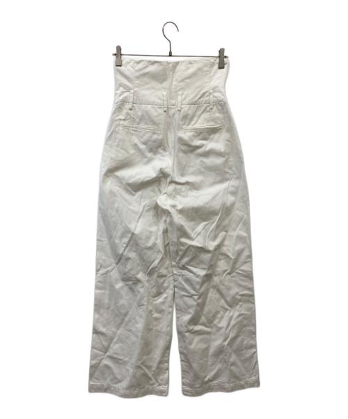 Spick and Span（スピック＆スパン）Spick and Span (スピック＆スパン) Higuchi*S2WAYハイウエストパンツ ホワイト サイズ:Sの古着・服飾アイテム