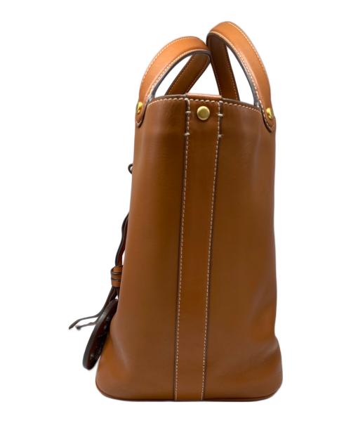 TORY BURCH（トリーバーチ）TORY BURCH (トリーバーチ) 2WAYバッグ ブラウンの古着・服飾アイテム