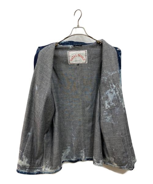 NATAL DESIGN（ネイタルデザイン）NATAL DESIGN (ネイタルデザイン) ウォッシュデニムカバーオール インディゴ サイズ:Lの古着・服飾アイテム