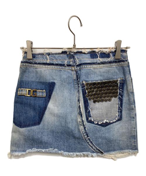 DOLCE & GABBANA（ドルチェ＆ガッバーナ）DOLCE & GABBANA (ドルチェ＆ガッバーナ) デニムスカート インディゴ サイズ:36の古着・服飾アイテム