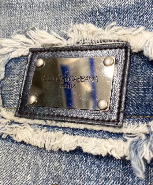 DOLCE & GABBANA（ドルチェ＆ガッバーナ）DOLCE & GABBANA (ドルチェ＆ガッバーナ) デニムスカート インディゴ サイズ:36の古着・服飾アイテム