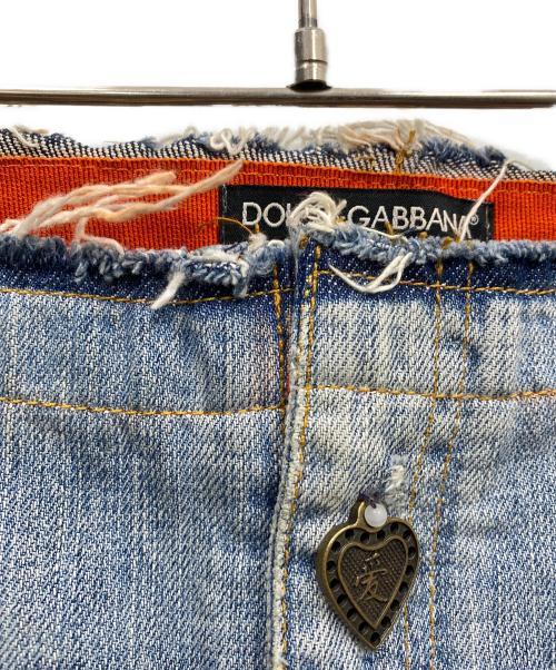 DOLCE & GABBANA（ドルチェ＆ガッバーナ）DOLCE & GABBANA (ドルチェ＆ガッバーナ) デニムスカート インディゴ サイズ:36の古着・服飾アイテム