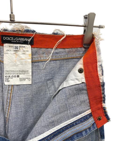 DOLCE & GABBANA（ドルチェ＆ガッバーナ）DOLCE & GABBANA (ドルチェ＆ガッバーナ) デニムスカート インディゴ サイズ:36の古着・服飾アイテム