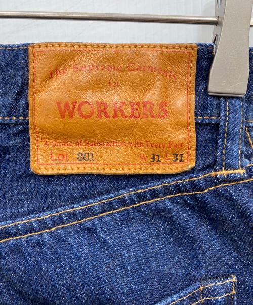 WORKERS（ワーカーズ）WORKERS (ワーカーズ) Lot 801 Straight Jeans インディゴ サイズ:31の古着・服飾アイテム