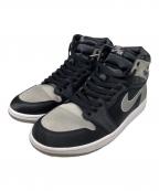 NIKEナイキ）の古着「Air JODAN 1 Retro High OG」｜ブラック×シルバー