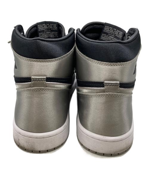 NIKE（ナイキ）NIKE (ナイキ) Air JODAN 1 Retro High OG ブラック×シルバー サイズ:28㎝の古着・服飾アイテム