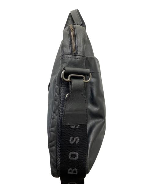 BOSS HUGO BOSS（ボス ヒューゴボス）BOSS HUGO BOSS (ボス ヒューゴボス) レザーブリーフケース ブラックの古着・服飾アイテム